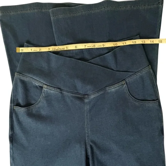 HALARA Women's Flare Jeans - Blue - Picture 10 of 14